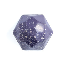 Lavender Honey chocolate bonbon.  Lavender colored geodesic chocolate bonbon.  The chocolate palette Utah