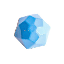 light blue geodesic salted caramel chocolate bonbon